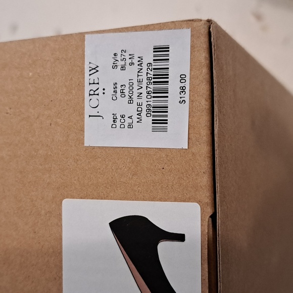 NIB J. Crew black satin pumps - Picture 12 of 12